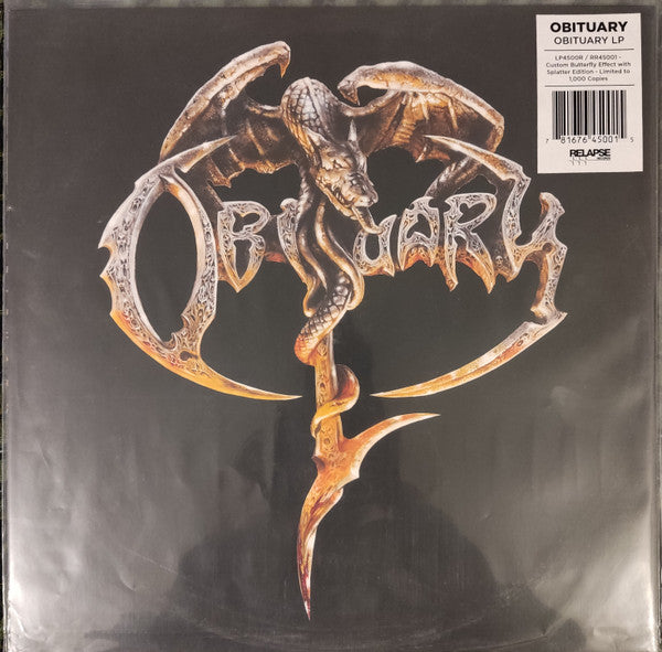 OBITUARY Self Titled Vinyl LP (2017)