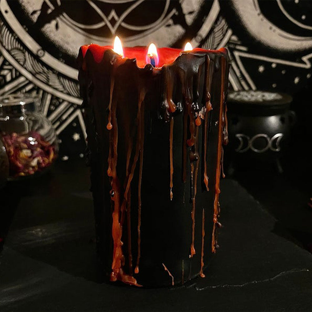Vampire Tears Bleeding Pillar Candle