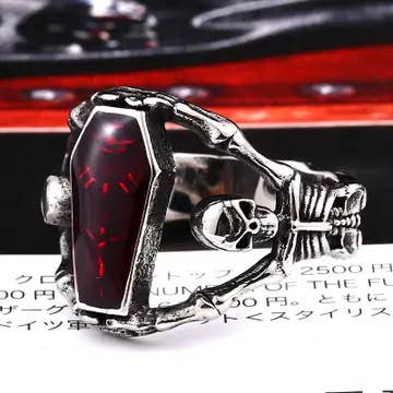 Vampire’s Slumber Coffin Ring