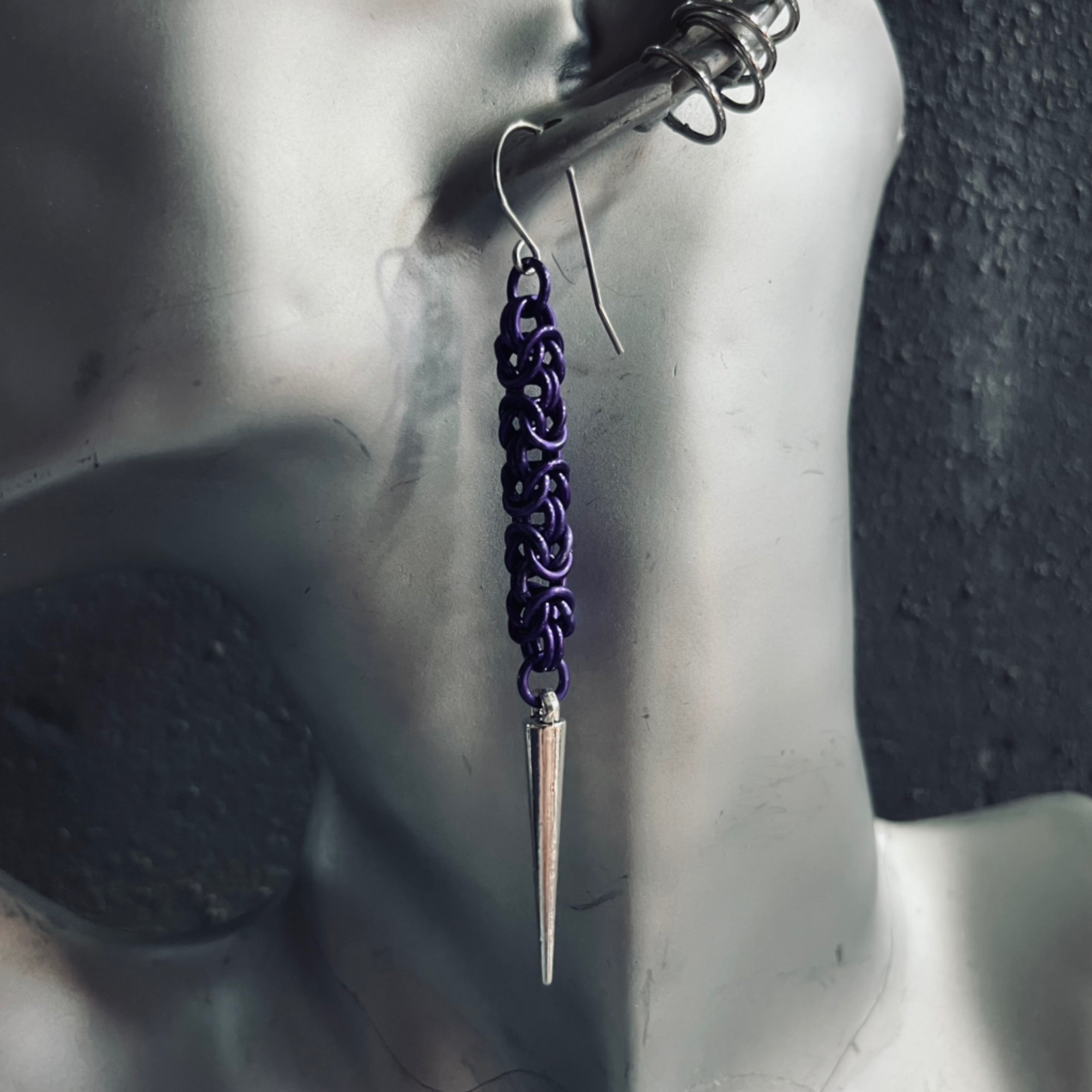 Lightning Bolt Passion Spike Earrings