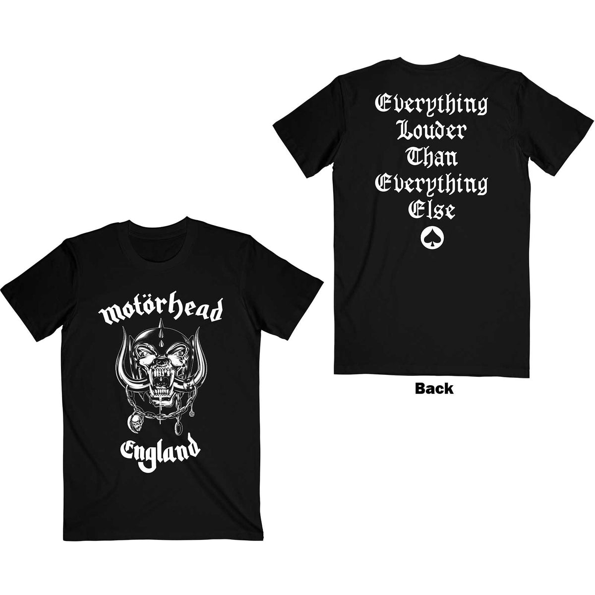 MOTÖRHEAD England Tee (Backprint)