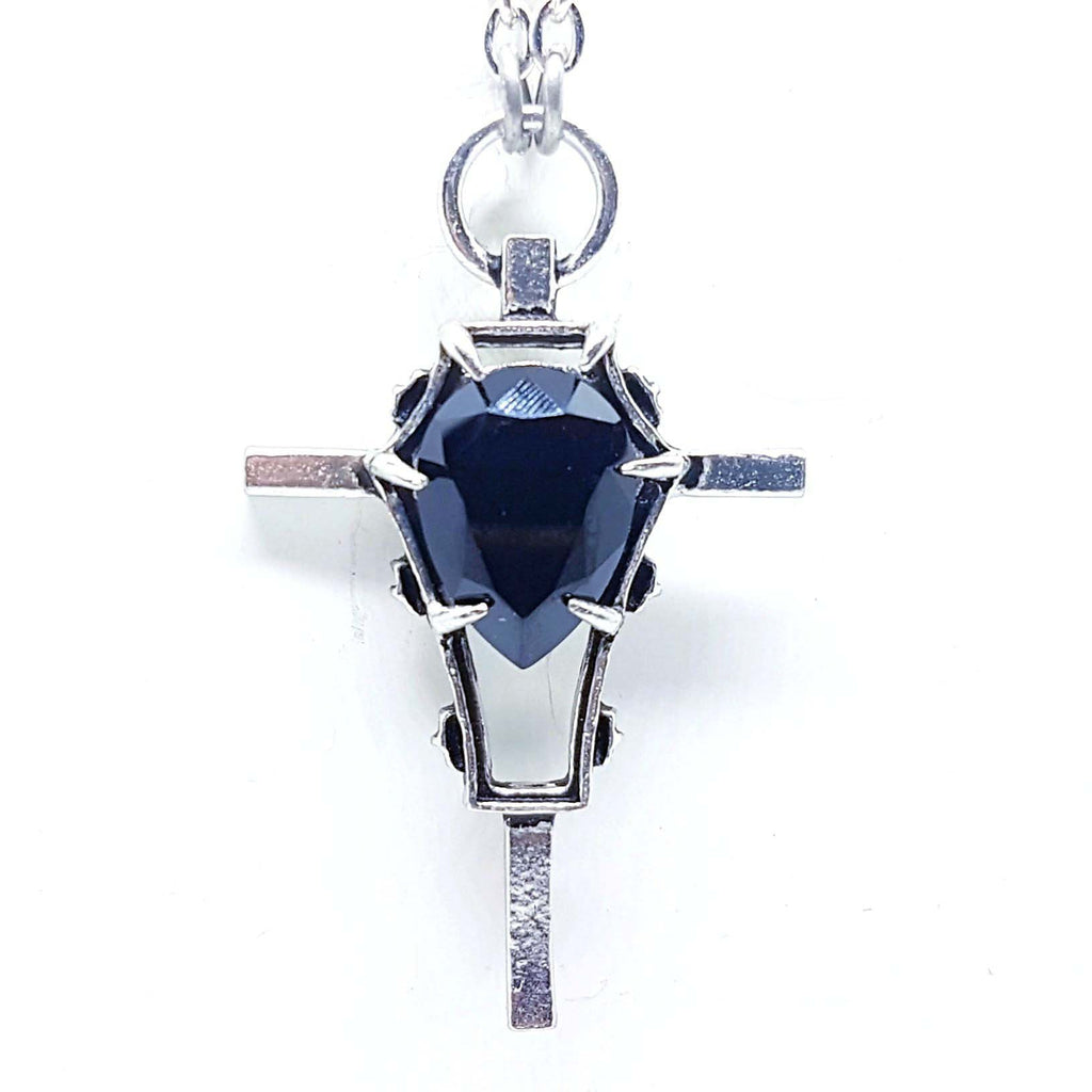 Sanctity Coffin Cross Necklace P371