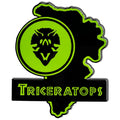 Jurassic Park Triceratops Map Enamel Pin