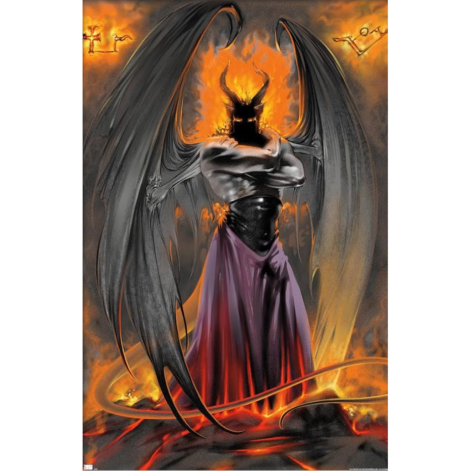 Lucifer Horned Demon Poster 064