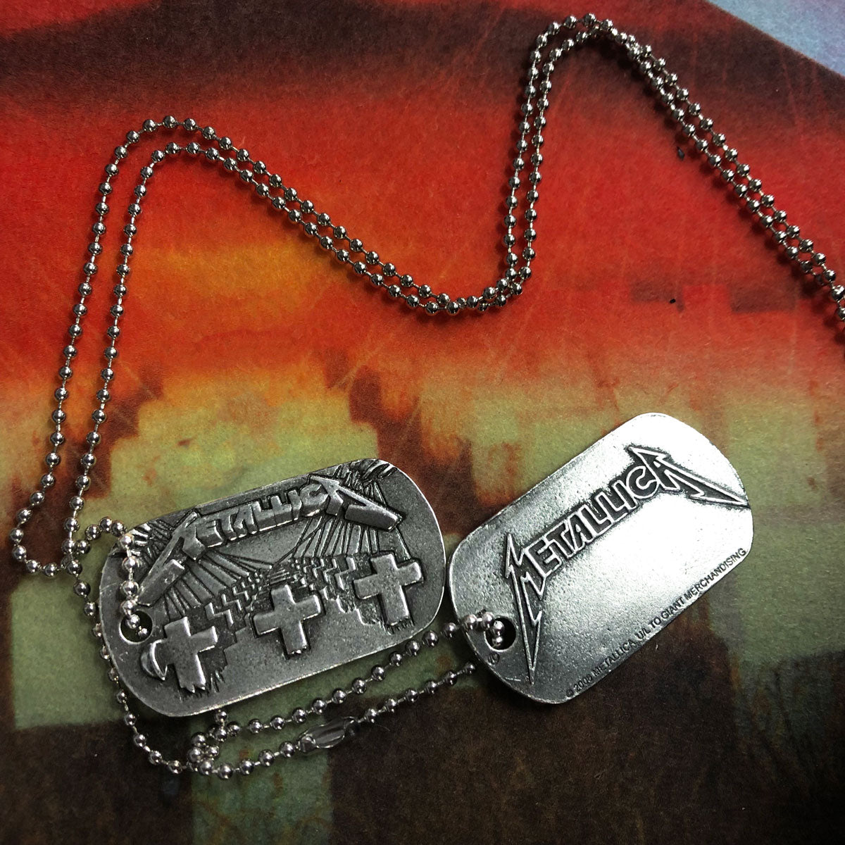 METALLICA Master of Puppets Dog Tags