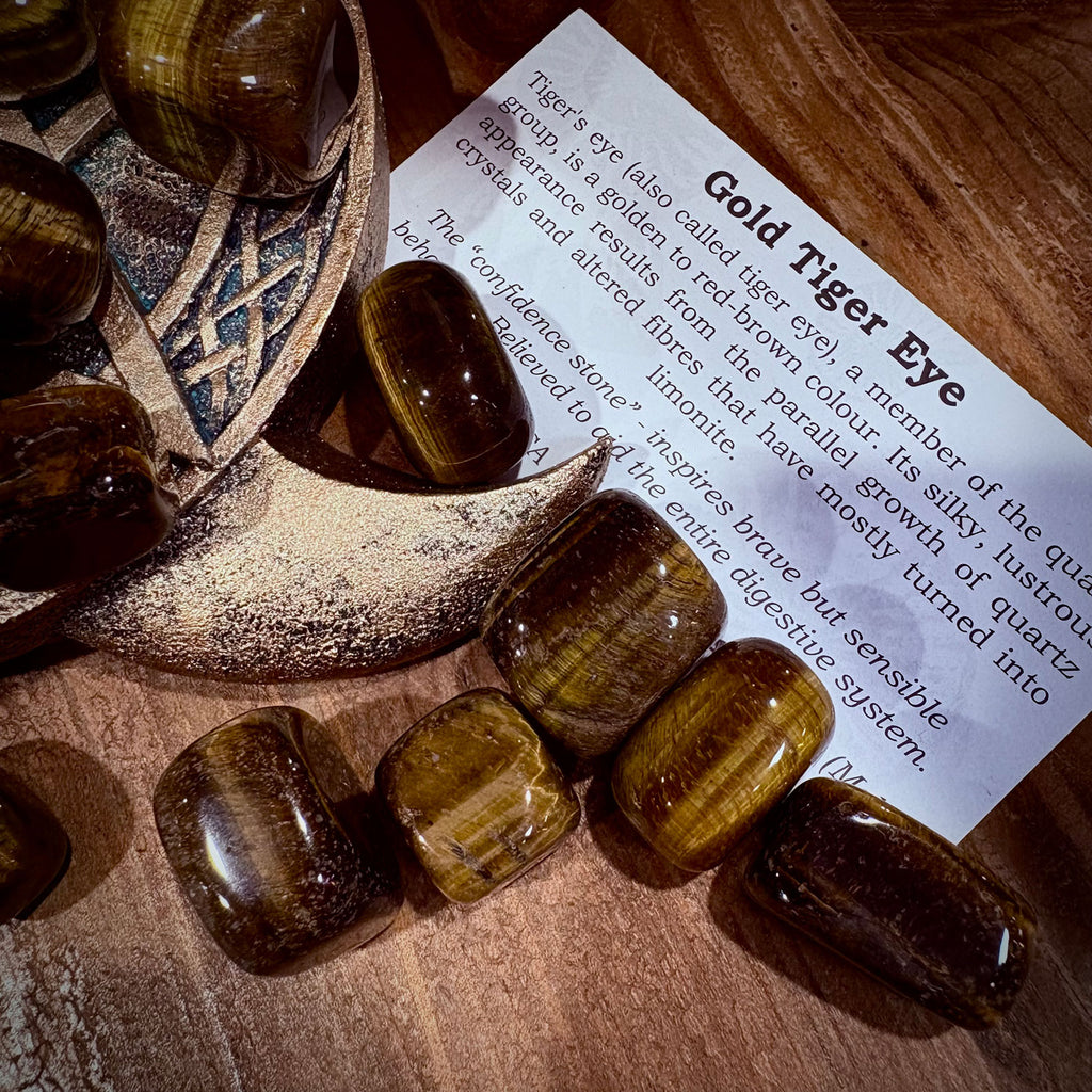 Tiger Eye Tumbled Gemstone Single Stone
