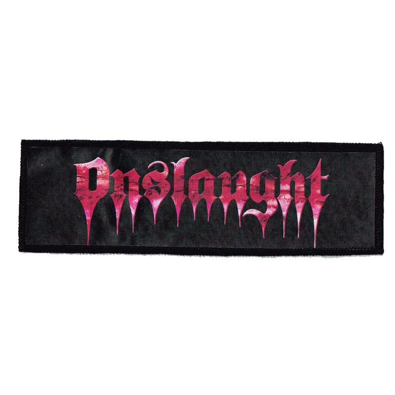 ONSLAUGHT Red Logo Strip Patch