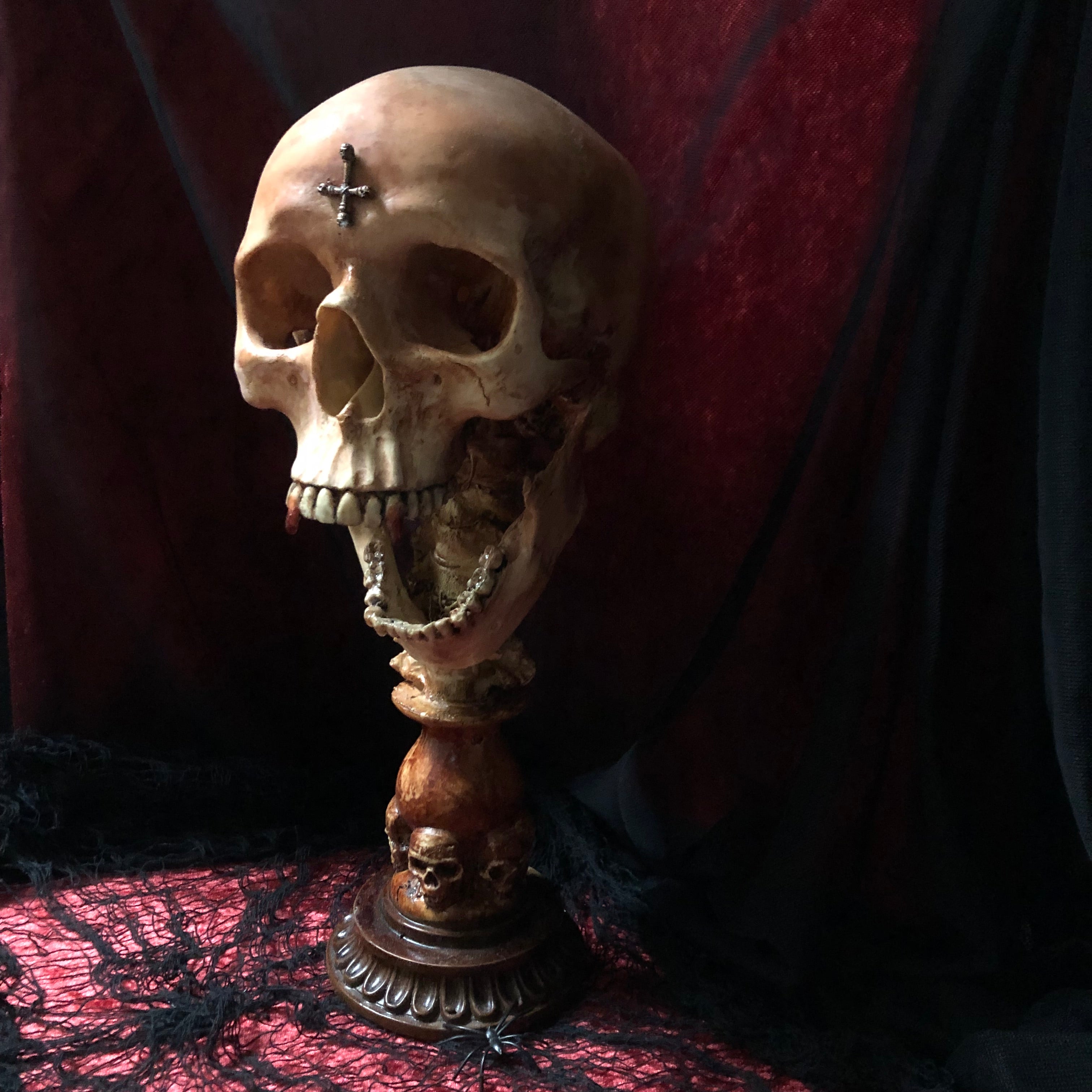 The Count Skull Statue