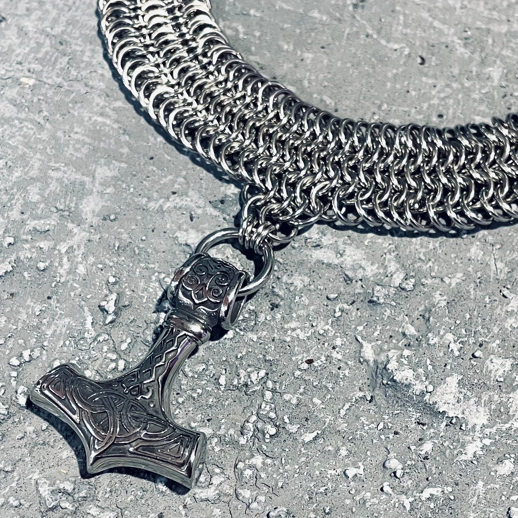 Gods Hammer Chosen Chainmaille Collar