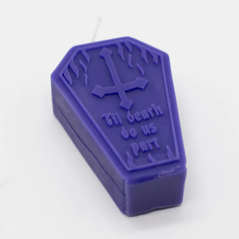 Til Death Coffin Candle