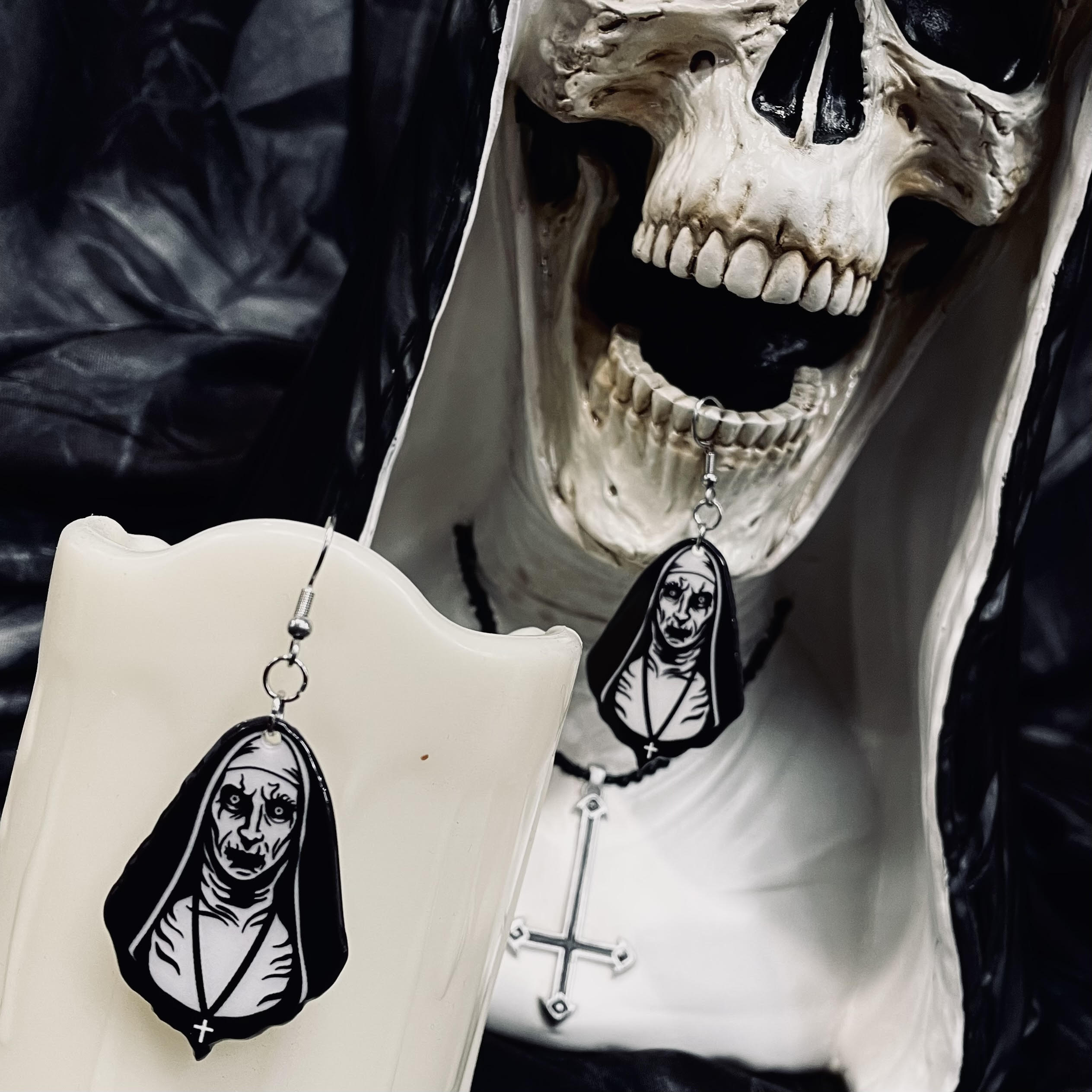 Valak Nun Guise Earrings
