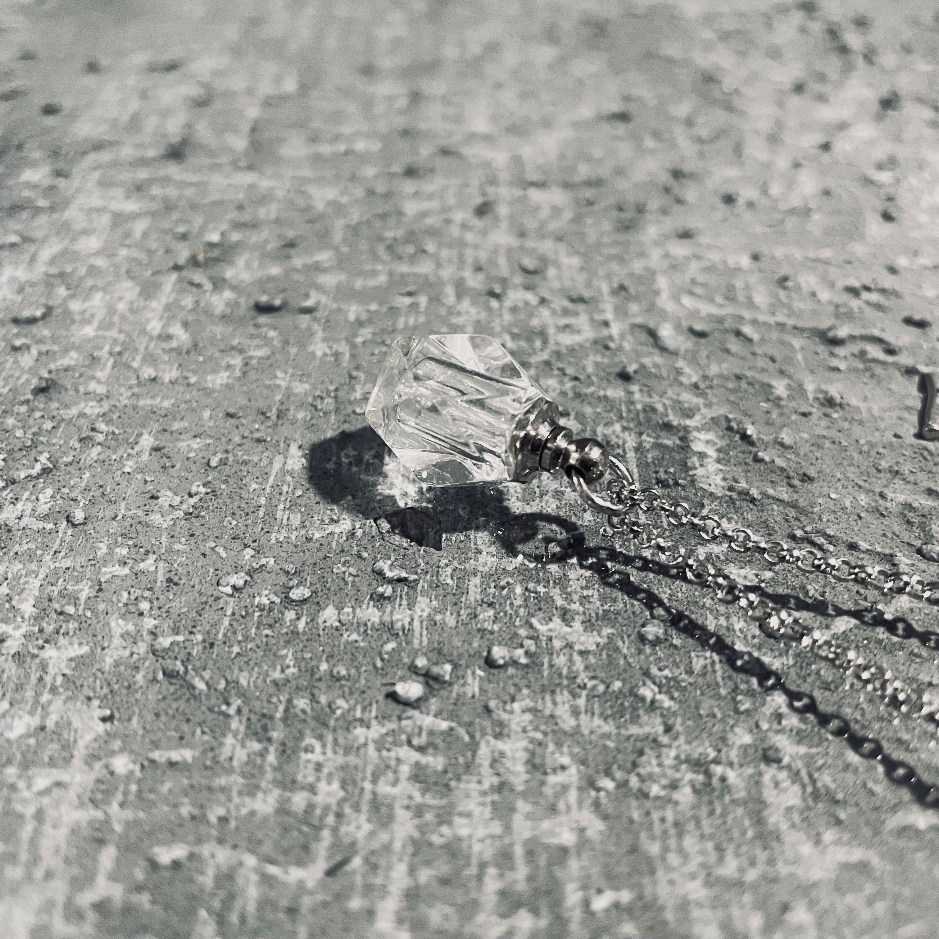 Immaculate Clear Cremation Vial Necklace