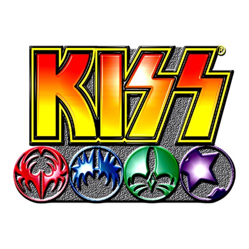 KISS Stud Logo Pin Badge