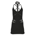 Comare Collared Pinstripe Mini Dress