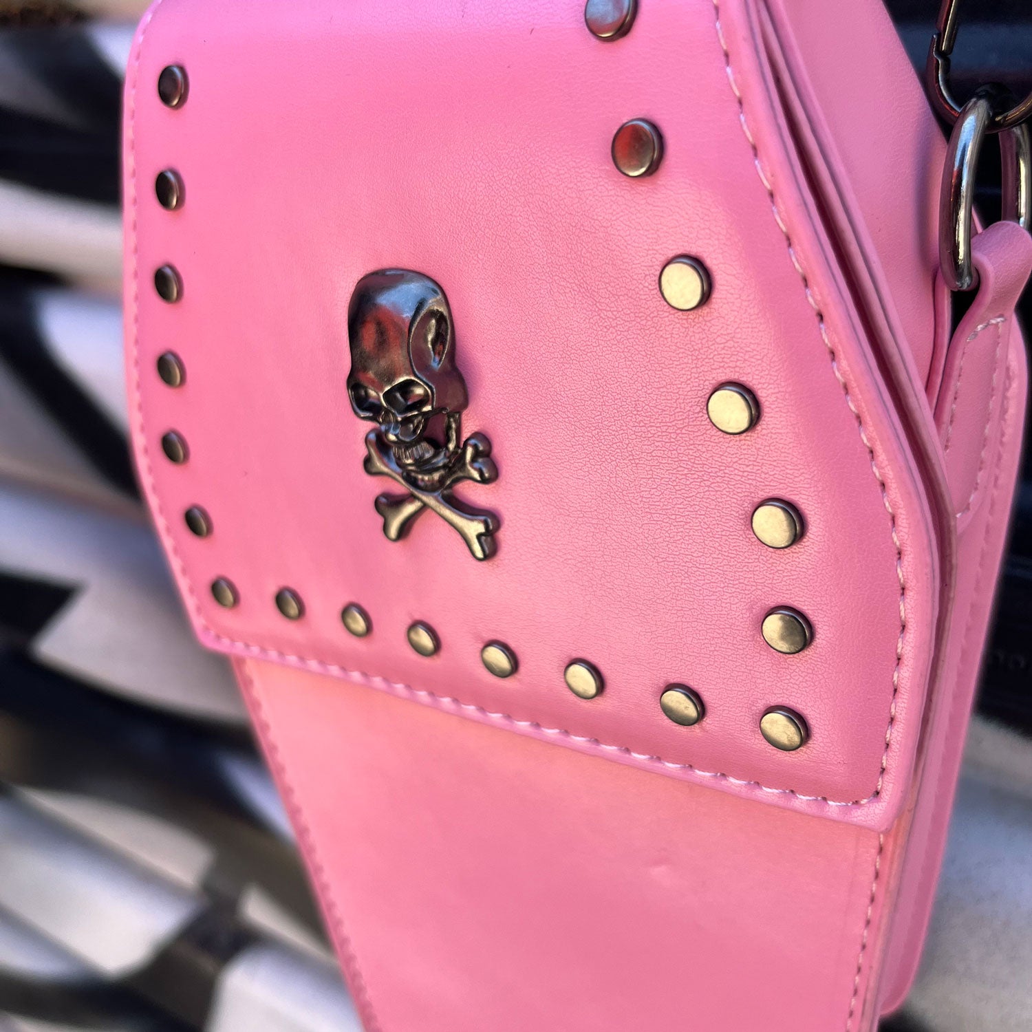 Bubblegum Death Studded Crossbody Bag