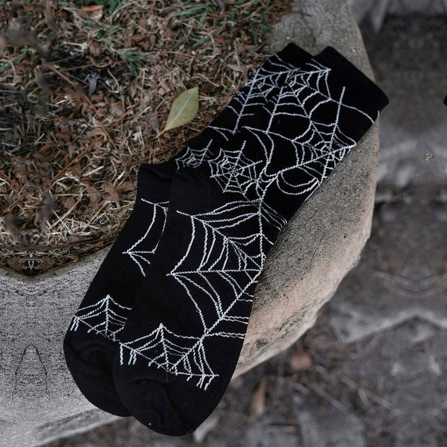 Nightweave Spiderweb Crew Socks