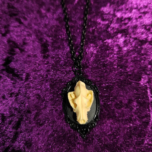 Nocturnes Decay Wolf Skull Necklace