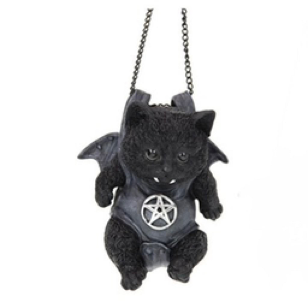 Omen Hanging Black Cat Ornament