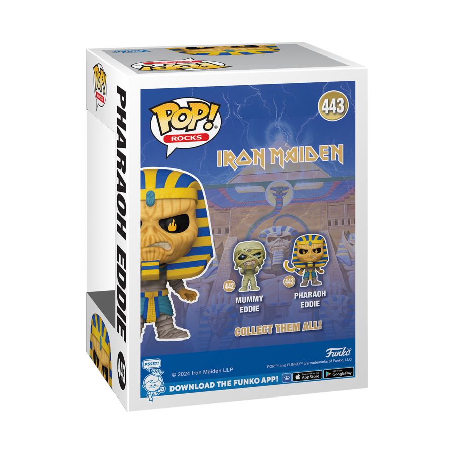 IRON MAIDEN Pharoah 50th Anniversary Eddie Pop! Vinyl