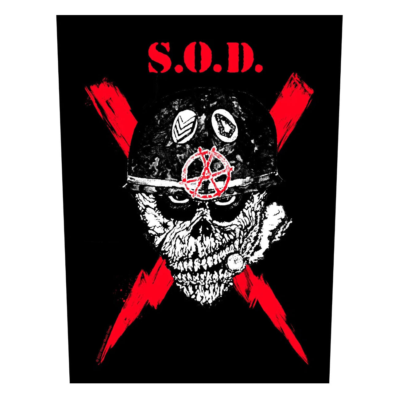 SOD Sargent D Scrawled Lightning Back Patch