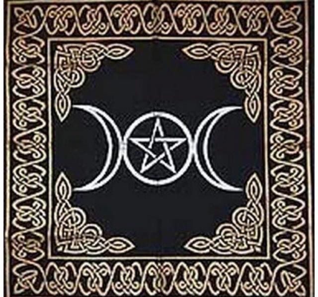 Triple Moon Altar Cloth