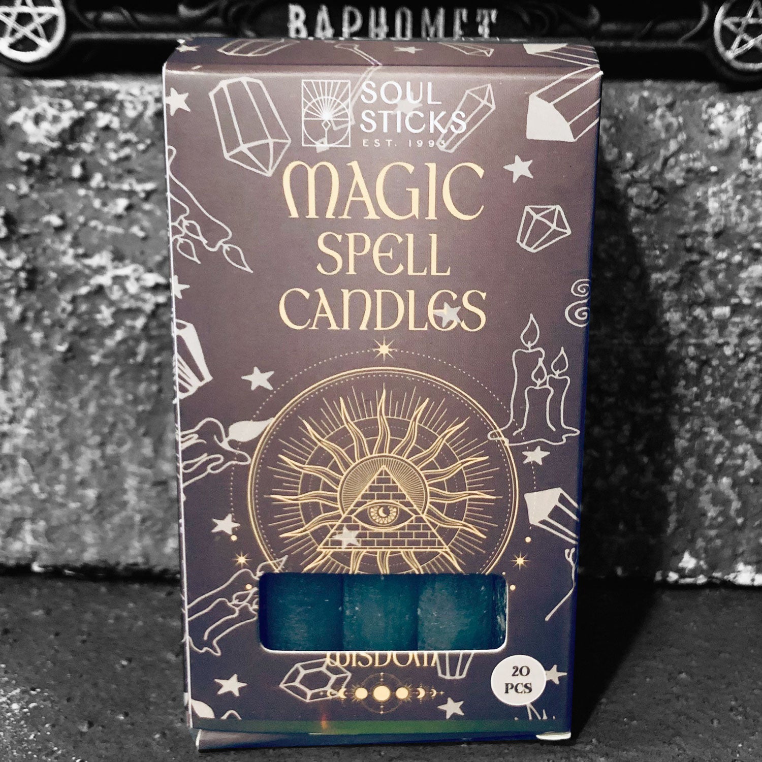 Spell Ritual Mini Candles - 20pk Wisdom: Grey
