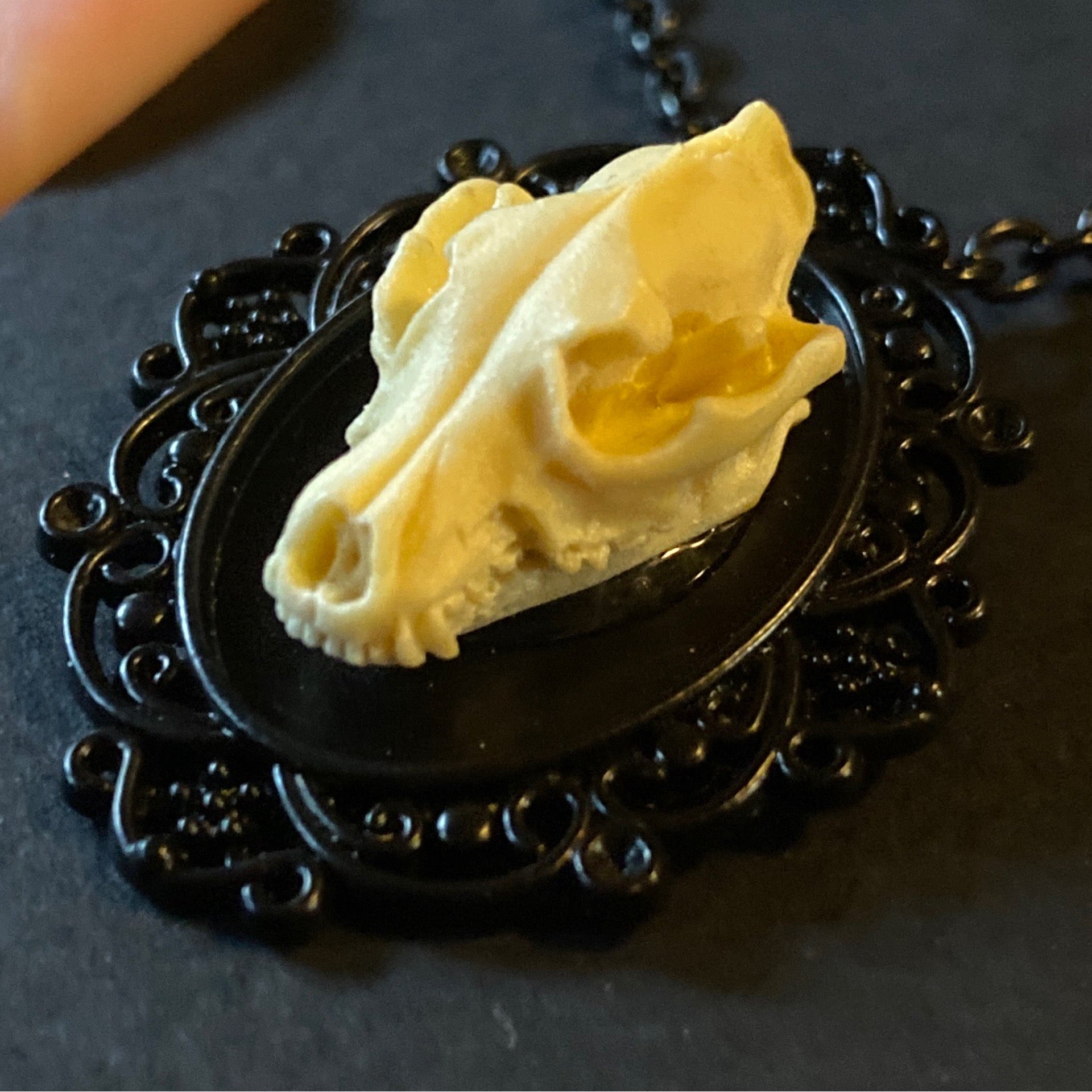 Nocturnes Decay Wolf Skull Necklace