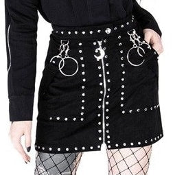 Per-SUEDE-ed Stud Skirt
