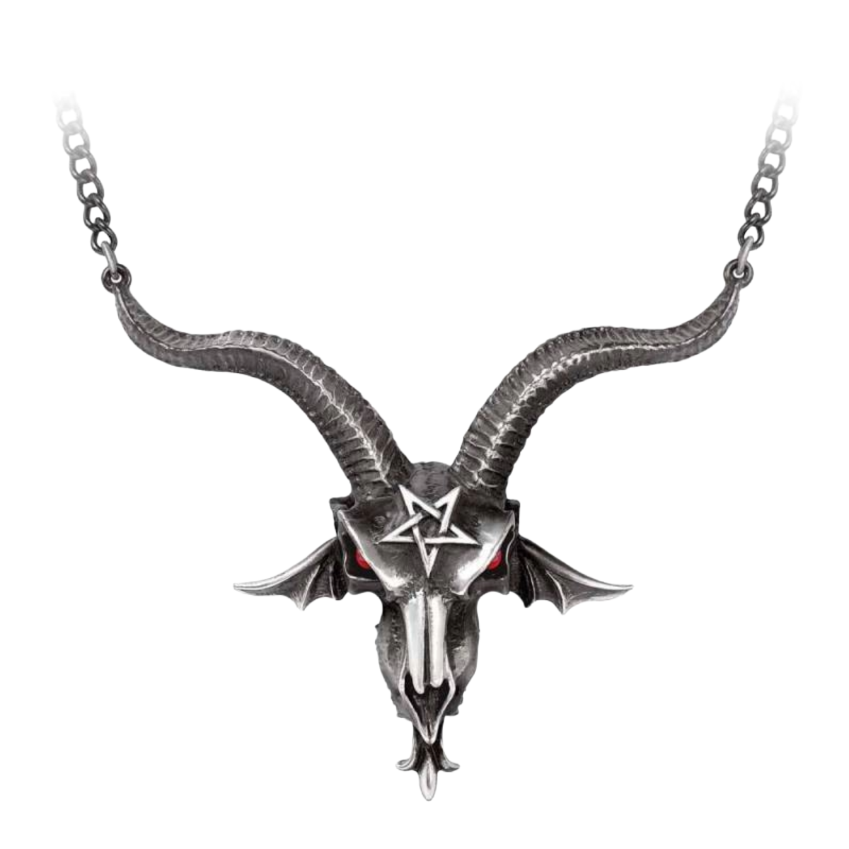 Baphometica Large Skull Pendant Necklace