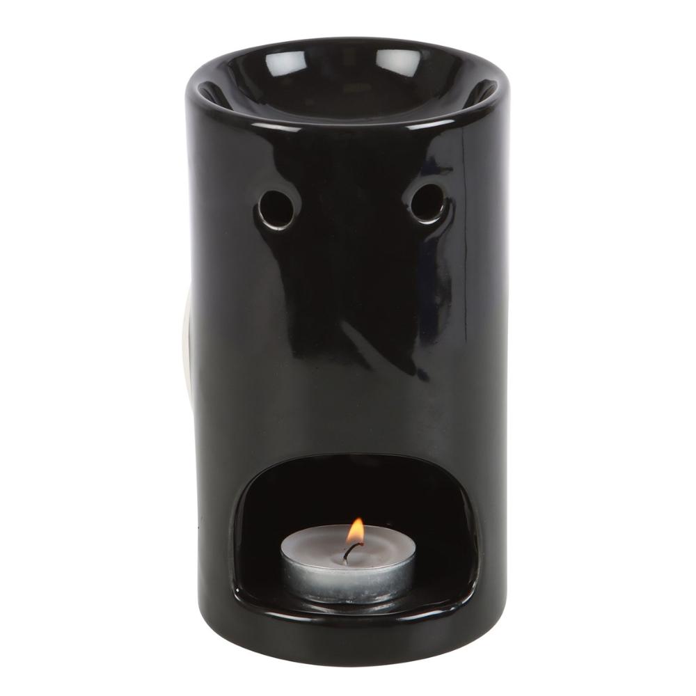 Skeleton Hand Black Ceramic Oil Burner