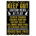 Keep Out Guitar Hero Poster 022