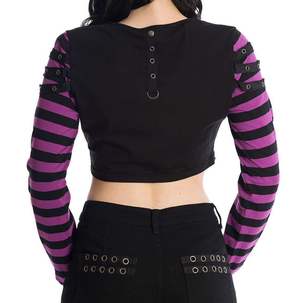 Lycoris Purple Stripe Top
