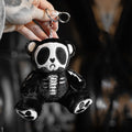 Grumpy Bones Teddy Bear Plush Keychain