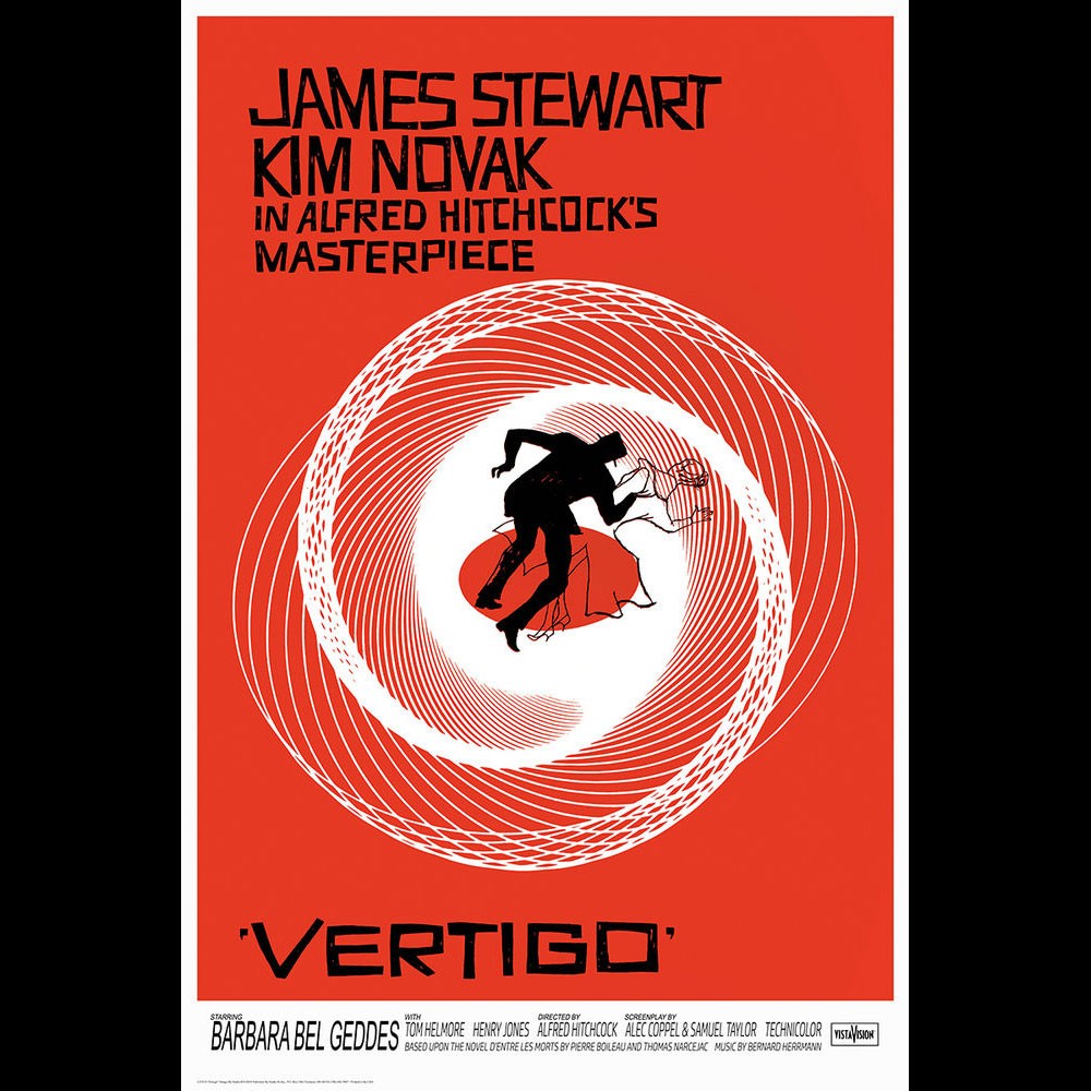 Vertigo Hitchcock Film Poster 242