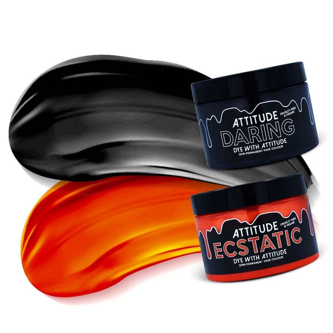 Haunted Black/Orange Attitude Hair Dye Duo