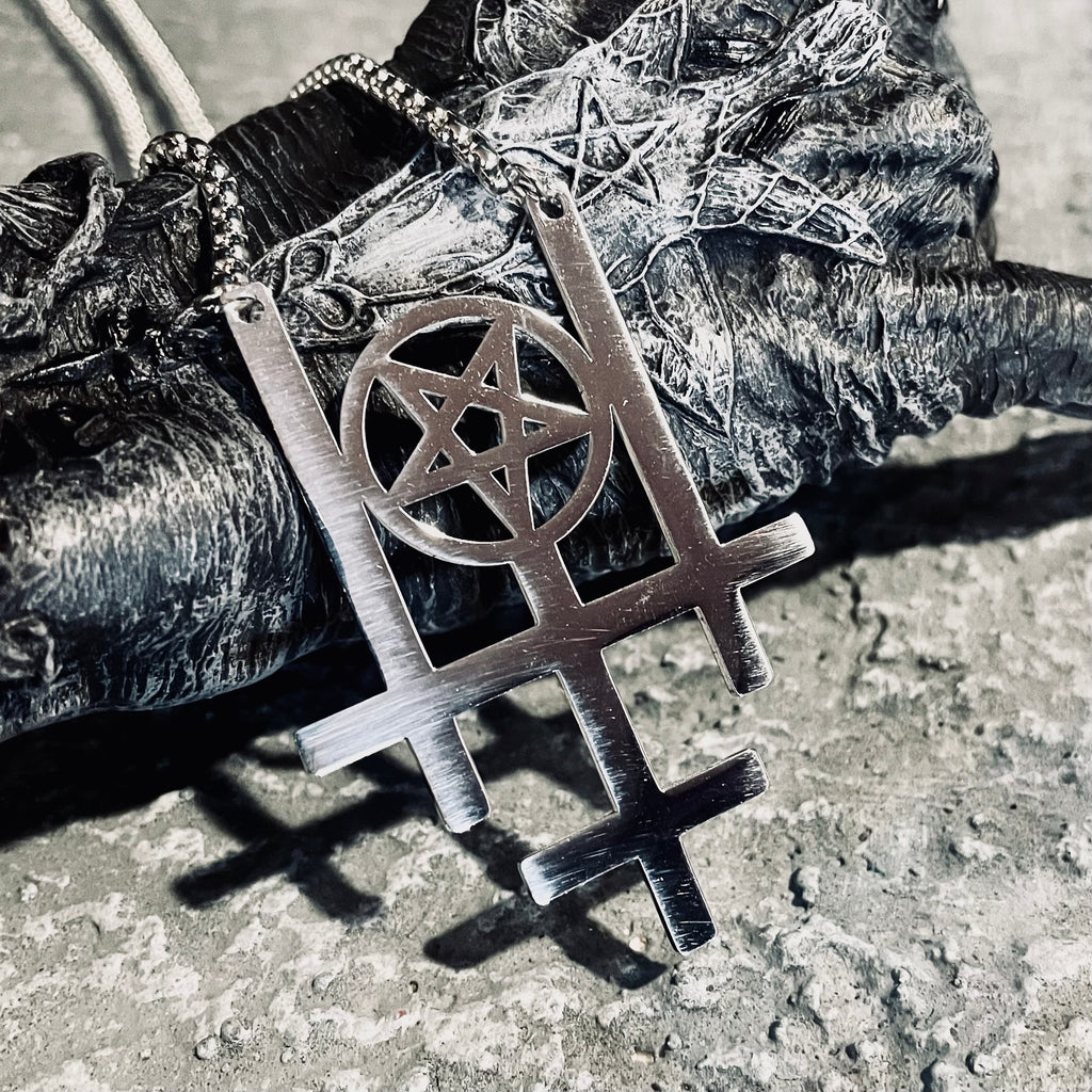 Valley of the Death Shadows Cross Necklace