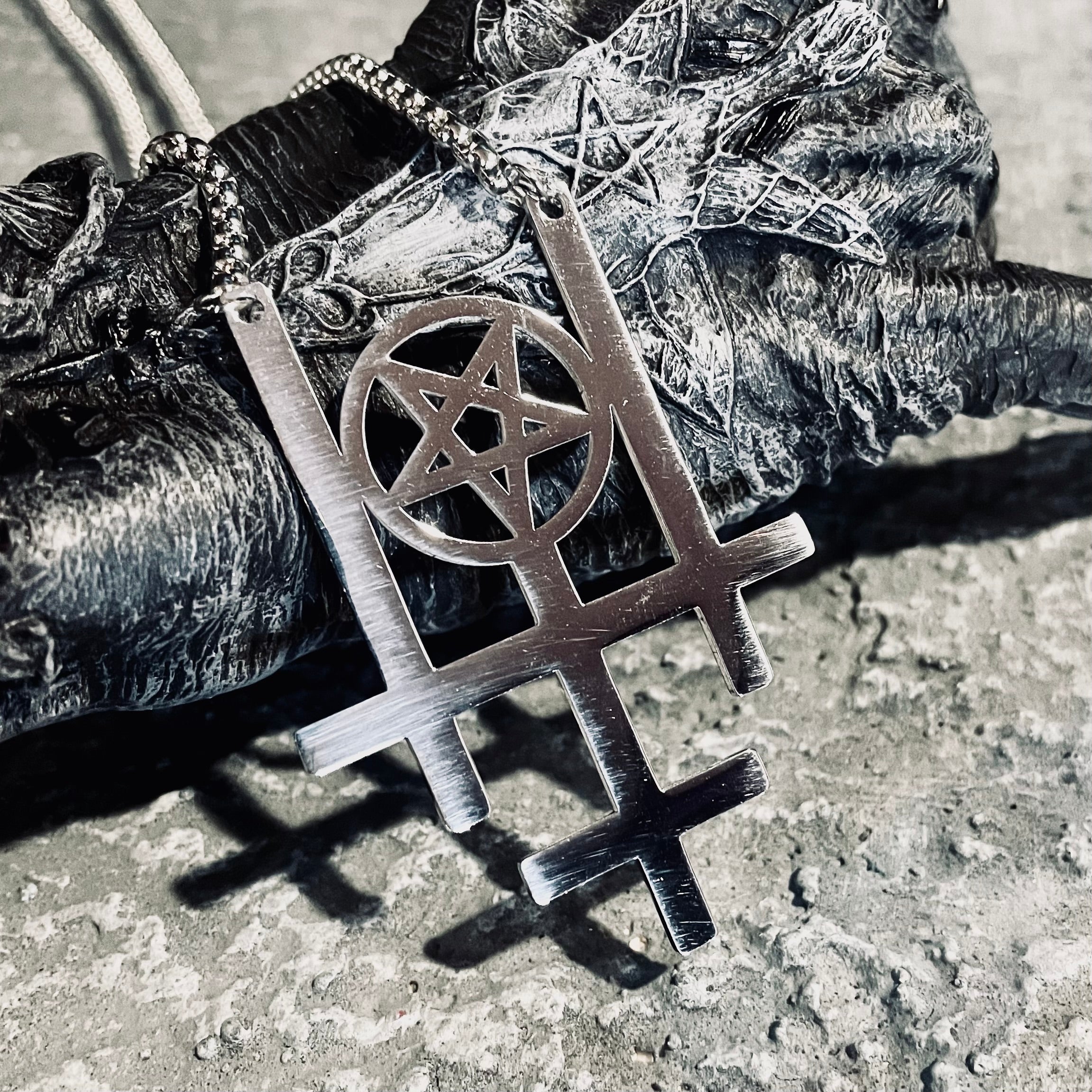 Valley of the Death Shadows Cross Necklace