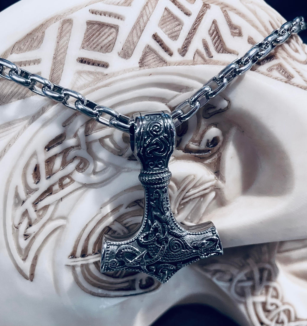 Mjölnir Protector Thors Hammer Necklace