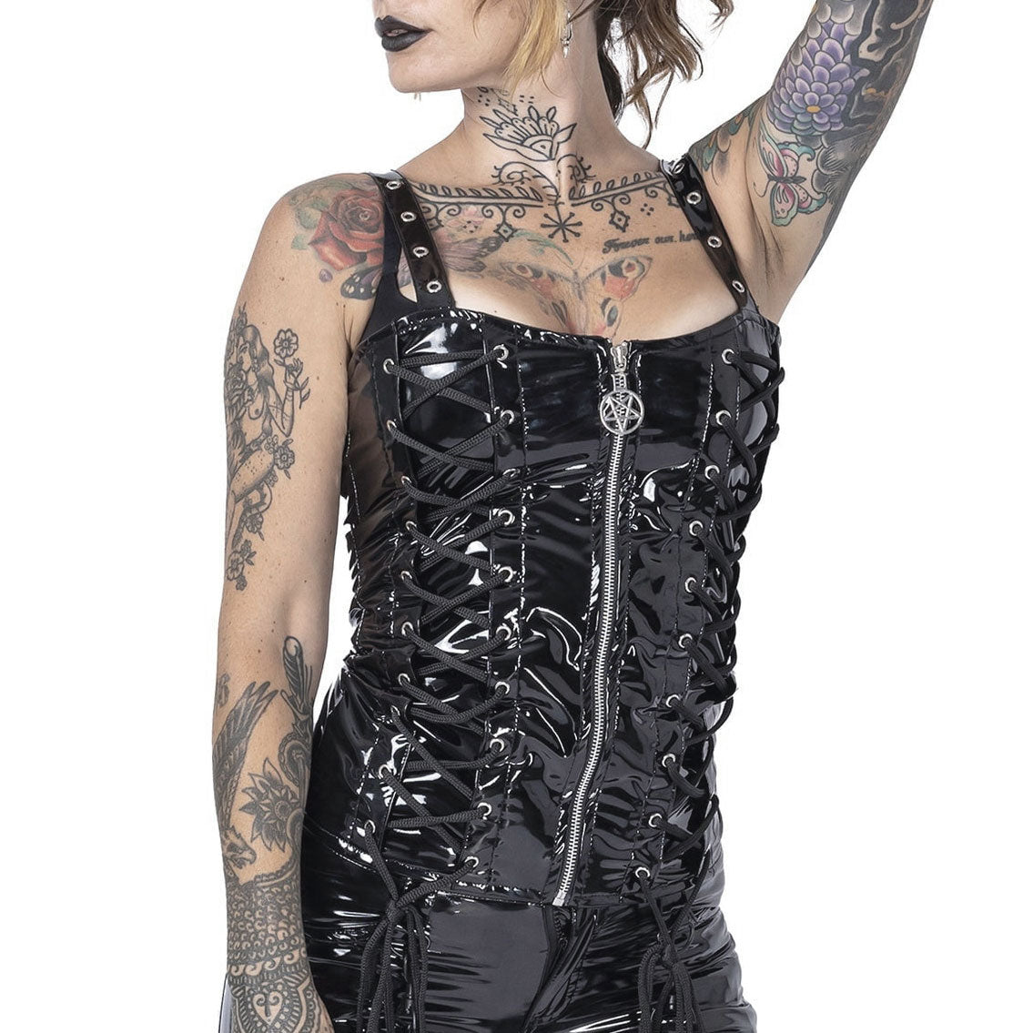 Evilene PVC Bodice Top