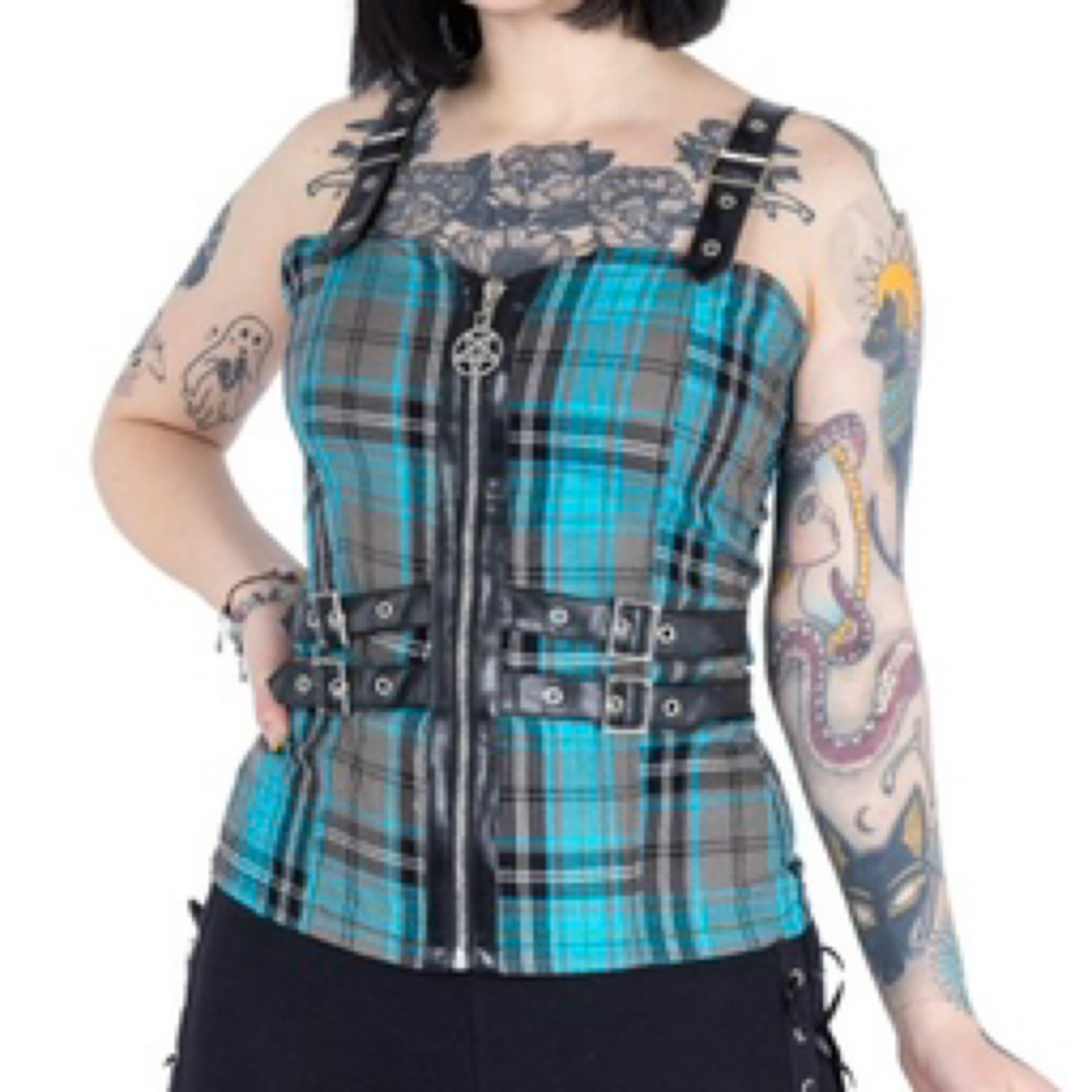 Calliope Tartan Top