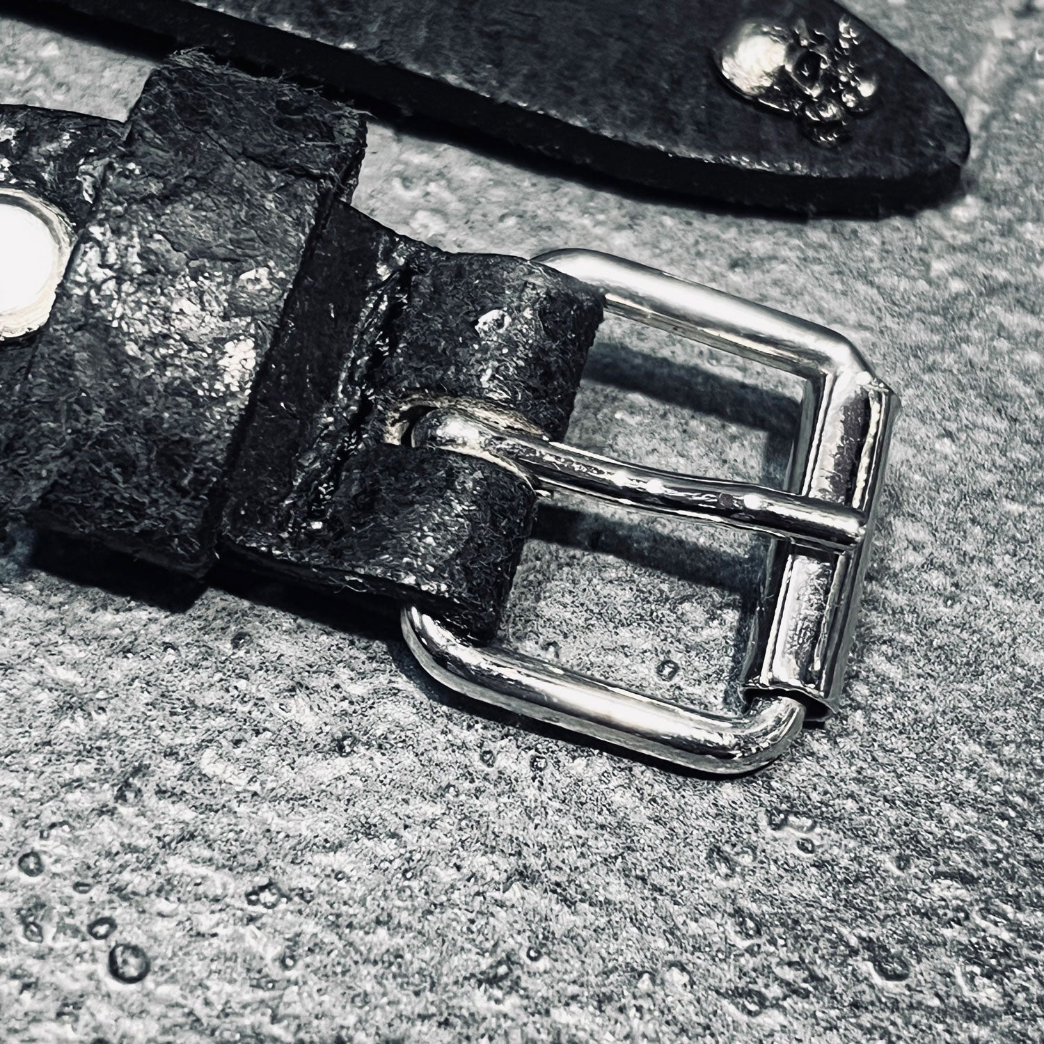 Alchemy Castile Amethyst Studded Leather Belt