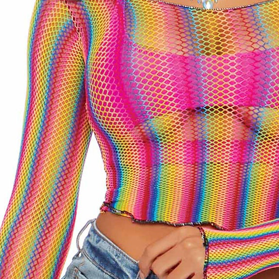 Say it Proud Fishnet Top