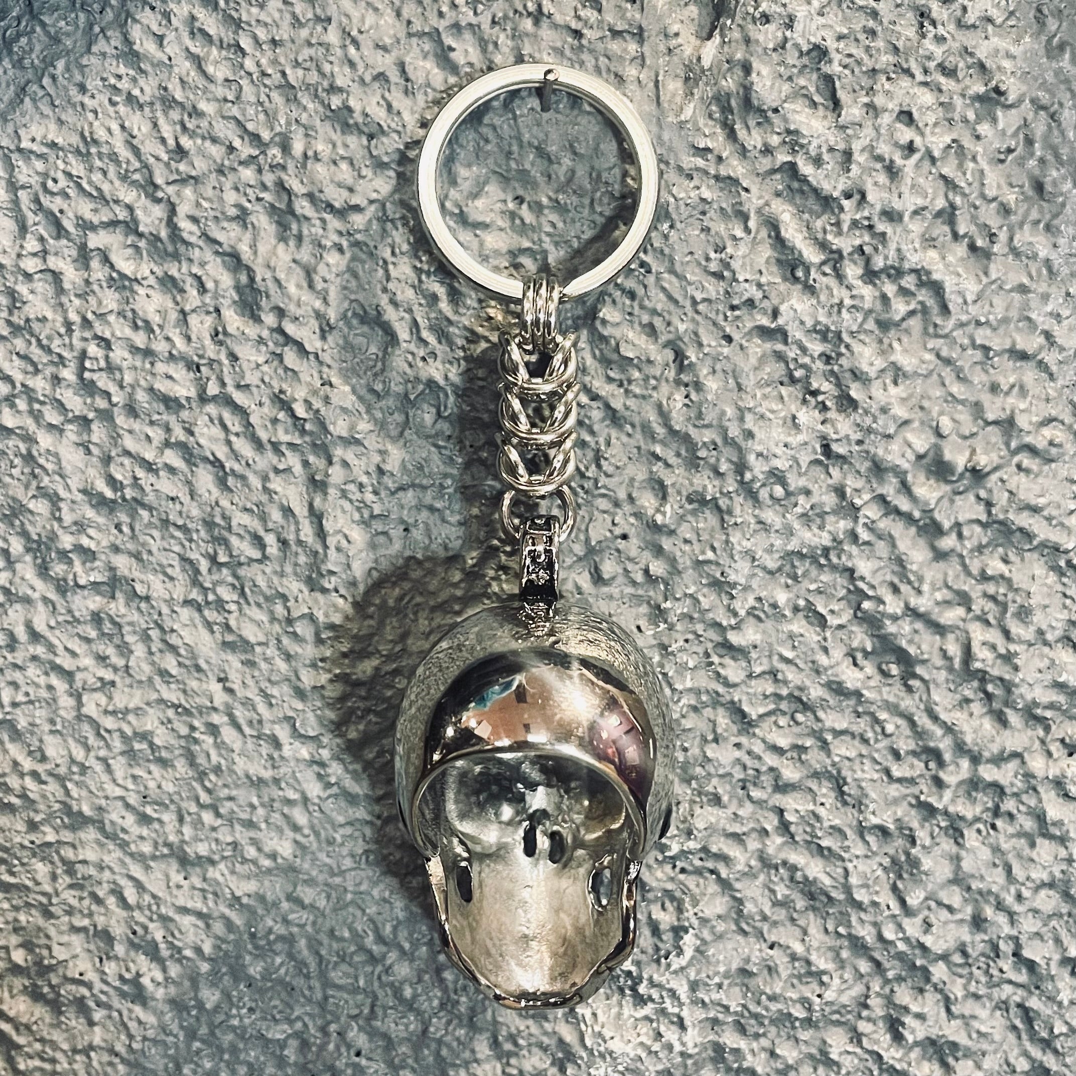 Skulled Chainmaille Keychain