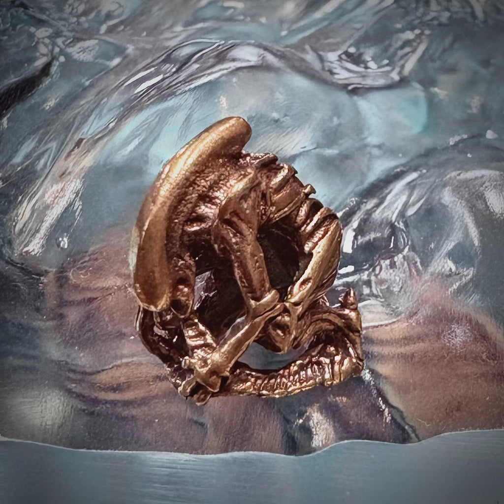 Brass Alien Xenomorph Teeny Tiny Figurine