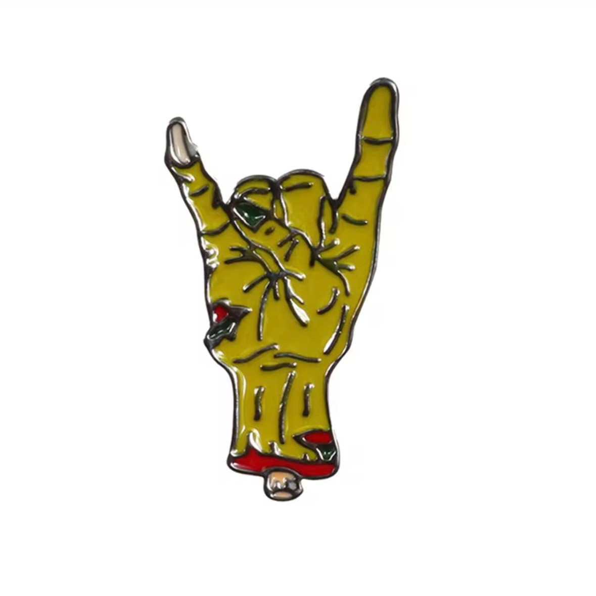 Death Metal Enamel Pin J