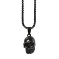 Black Grim Skull Necklace