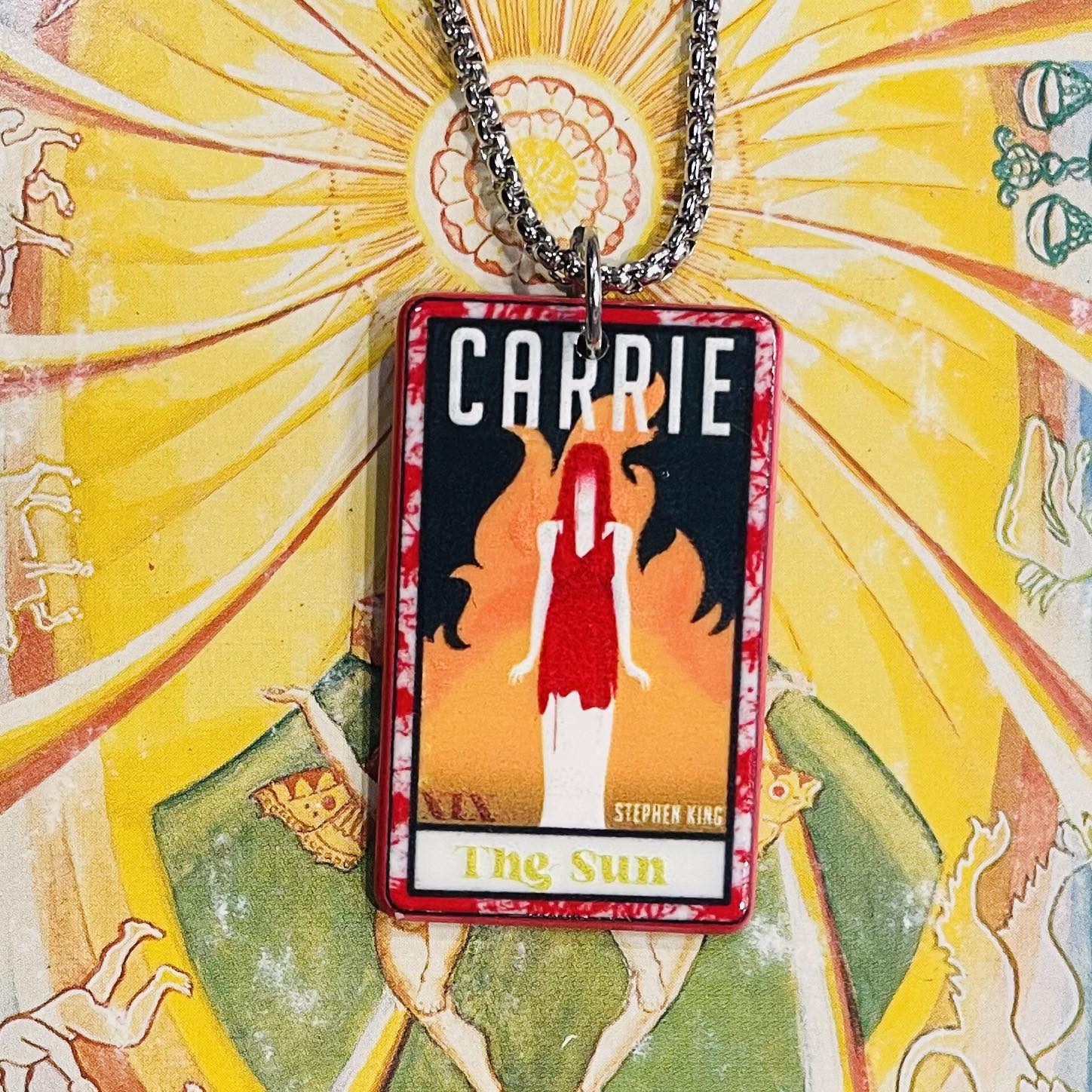 Horror Tarot Sun Necklace