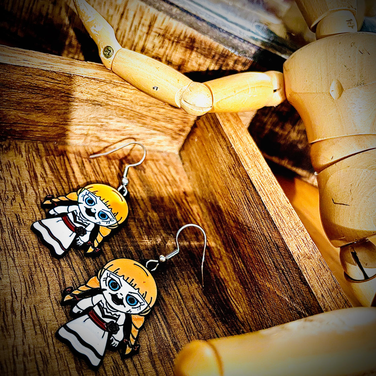 Horror Fiend Earrings - Conduit For Evil