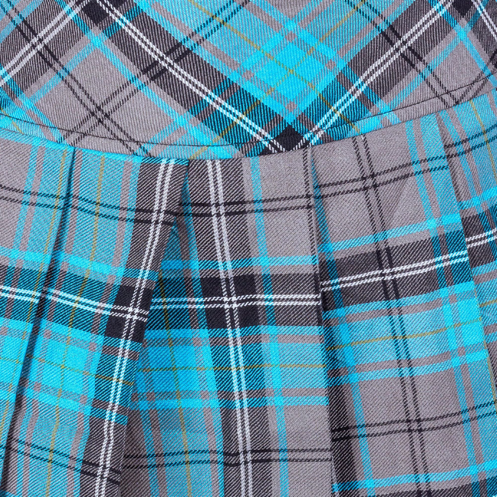 Zorya Turquoise Tartan Skirt