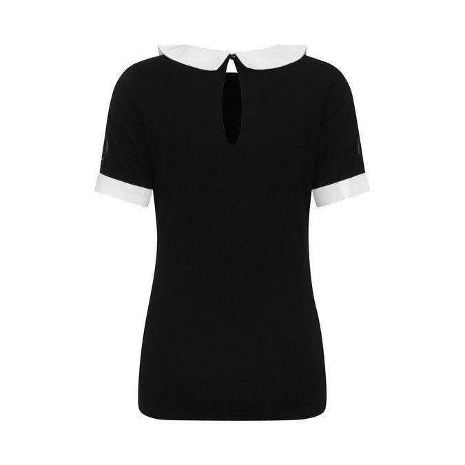 Black Moon Dreaming Collar Top